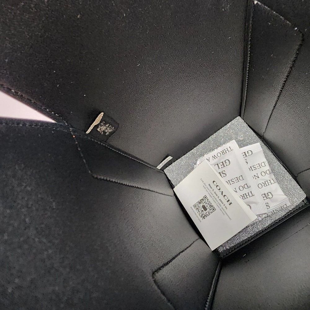 NWT Coach CN417 Wine Carrier With Plaid Print Gunmetal/Black Multi - Picture 5 of 5